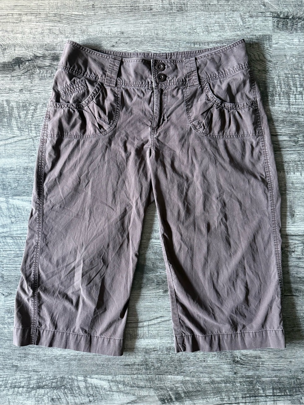 Women’s Dark Brown Y2K Inspired Capris L.A. Blues | Size 14